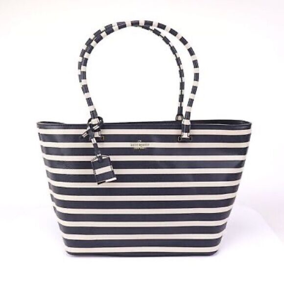 Kate Spade Cedar Street Stripe Harmony Bag- Offshore-Pebble - Picture 1 of 14